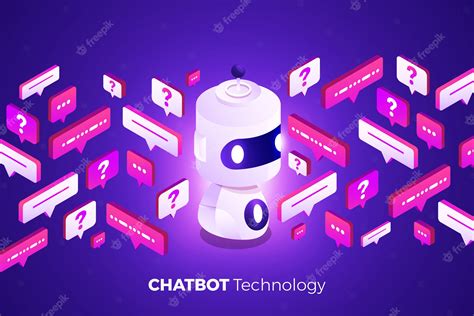 Premium Vector Isometric Chatbot Technology