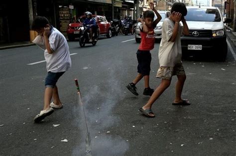 Four Year Old Firecracker Victim In The Philippines Loses Fingers On