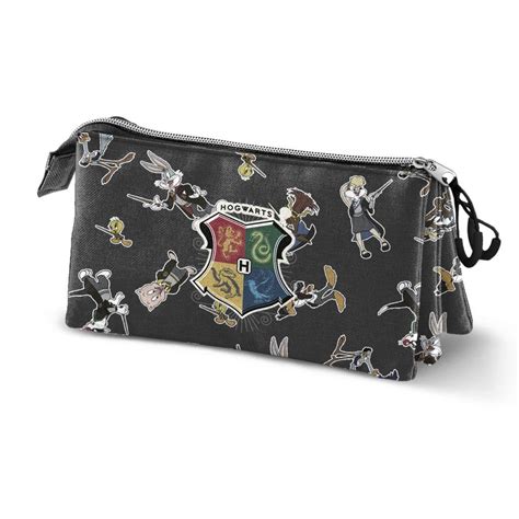 LOONEY TUNES à Poudlard Trousse Triple 23x11x7cm ShopForGeek