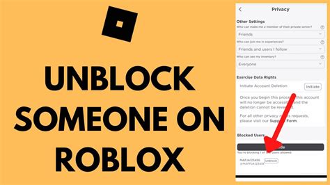 How To Unblock Someone On Roblox EASY YouTube