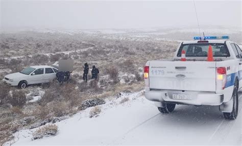 Nieve y despiste en la Ruta 25 Piden precaución