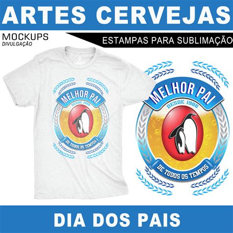 Estampas Cervejas Camisetas Dia dos Pais Sublimação Vetores