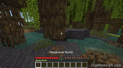 How to make Mangrove Roots in Minecraft