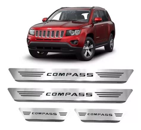 Z Kit Soleira Porta A O Inox Escovado Jeep Compass Longitud