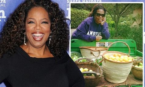 Oprah Winfrey Poses With Fresh Fruit And Vegetables From Her Maui Farm