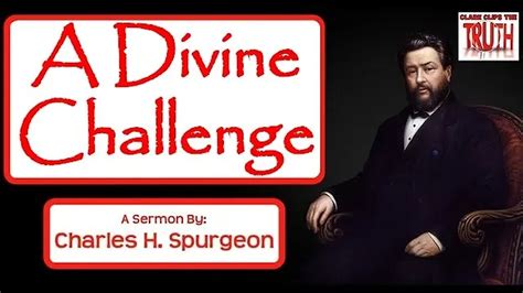 A Divine Challenge Charles Spurgeon Sermon