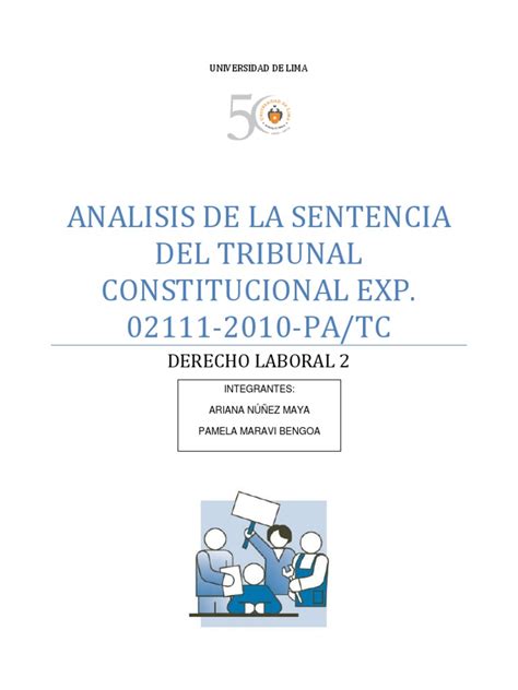 Analisis De La Sentencia Del Tribunal Constitucional Exp Pdf Outsourcing Derecho