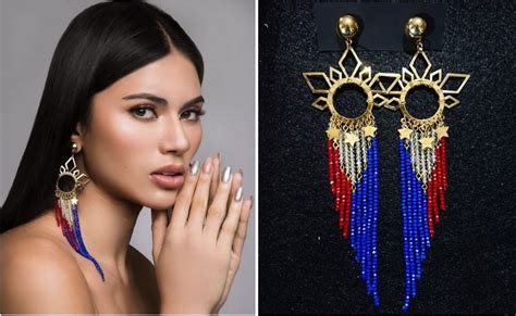 LOOK Gazini Ganados PH Flag Inspired Earrings At Miss U Pageant