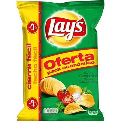 Patatas Fritas Receta Campesina Sin Gluten Envase 250 G LAY S