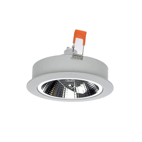 Collerette Downlight Encastrable Ronde Pour Ampoule LED GU10 AR111