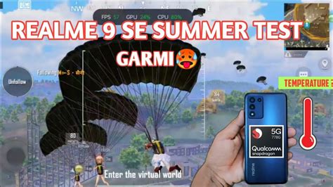 Realme 9 Se Summer Season Bgmi Test With Fps Meter Bgmi Test Realme 9