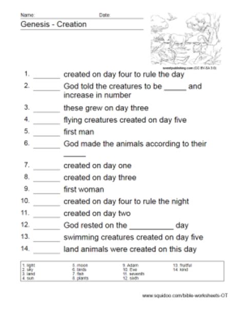 Answers In Genesis Worksheet