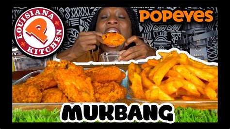 TRYING POPEYES NEW GHOST PEPPER WINGS MUKBANG YouTube