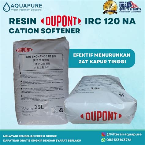 Jual RESIN KATION SOFTENER DUPONT IRC 120 NA RESIN CATION Shopee