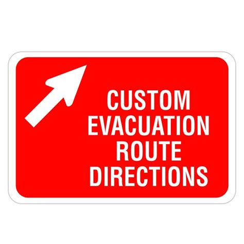 Evacuation Signs - American Sign Letters