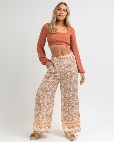 Rip Curl Lunar Tides Crop Beach Pants In Nude Fast Shipping Easy Returns City Beach Australia