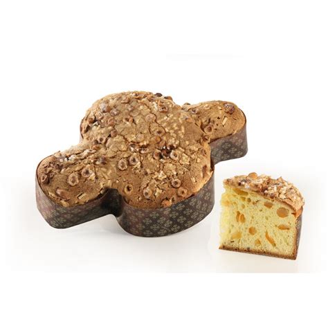 Colomba Artisan avec Glaçage et Noisettes du Piémont IGP Bramardi Gr