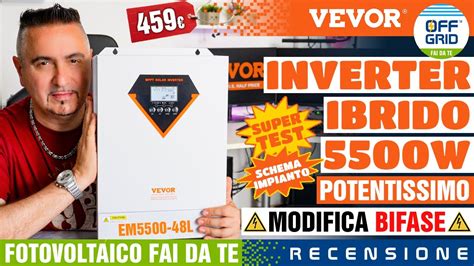 Inverter Ibrido Kw Modifica Bifase Schema Impianto Faidate Basta