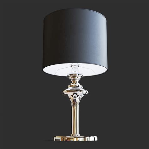 Black Table Lamp III - 3D Model by fusemesh