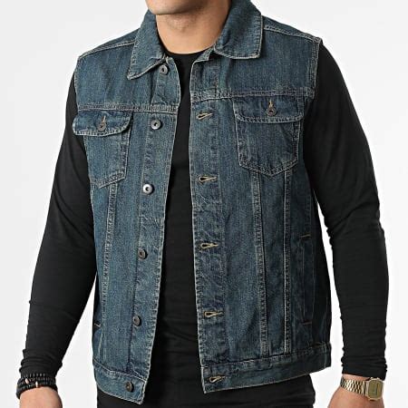 Urban Classics Veste Jean Sans Manches TB514 Bleu Denim