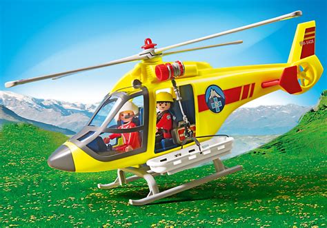 Playmobil H Licopt Re De Secours En Montagne Achat Vente