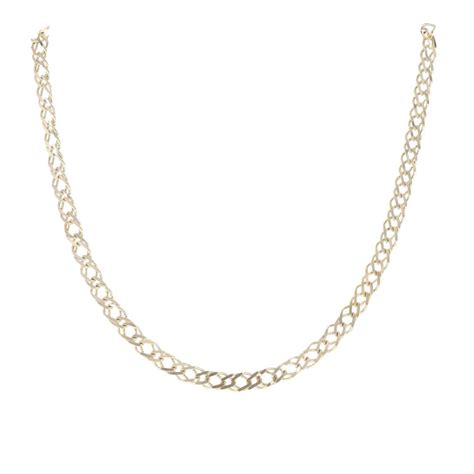 Ct Yellow Gold Double Curb Chain Rams Ramsdens Jewellery