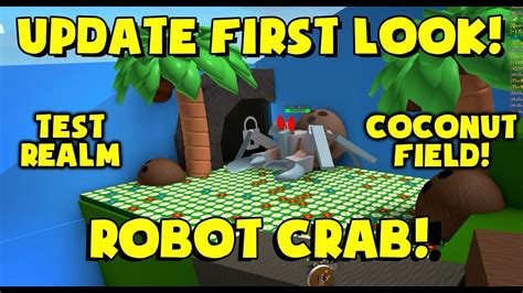 Coconut Field Robot Crab Wow Bee Swarm Simulator Youtube