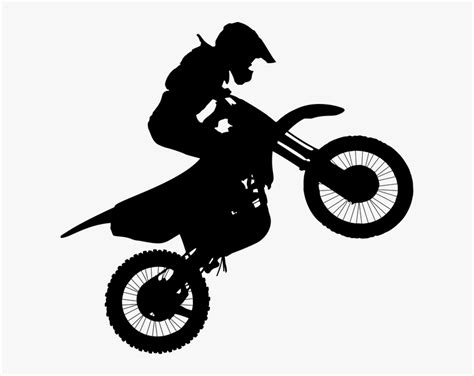 Dirt Bike Silhouette, HD Png Download , Transparent Png Image - PNGitem