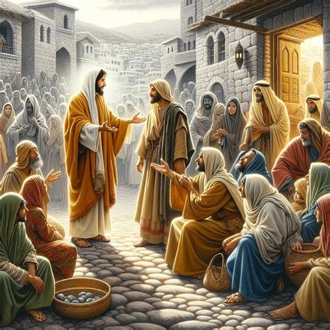 John 4 40 Artwork Bible Art