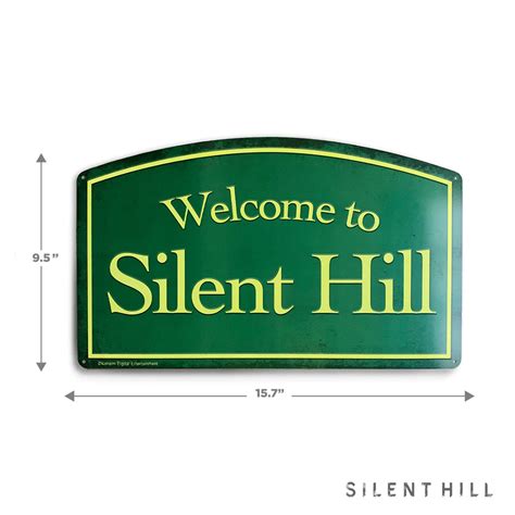 Welcome to Silent Hill Metal Sign – Official Konami Shop