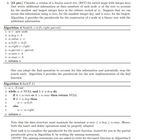 Pts Consider A Version Of A Binary Search Chegg