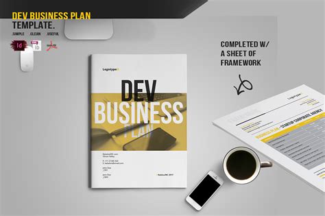 Business Plan Layout With Yellow Accents On Behance