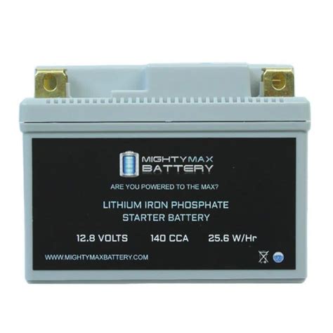 MIGHTY MAX BATTERY 12 Volt 140 CCA Lithium Rechargeable Power Sports