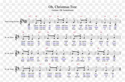 Christmas Song Oh Christmas Tree Demch O History Chords Oh Christmas ...