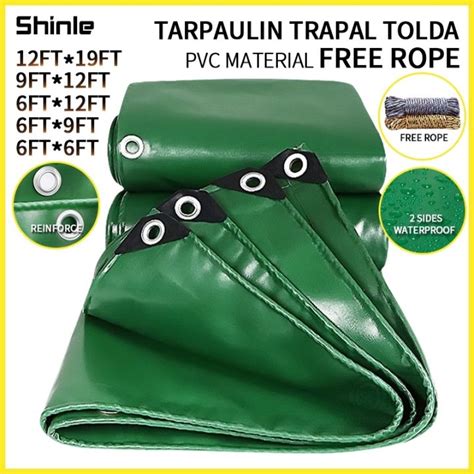 Trapal Waterproof Makapal Size 9ft X 12ft Tarpaulin PVC Tarps Tolda Buy