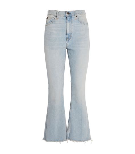 Polo Ralph Lauren Cropped Flare High Rise Jeans Harrods Se