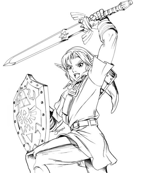 Coloriages Zelda gratuits à imprimer WONDER DAY