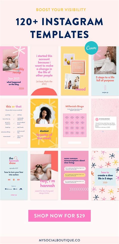 120 Canva Templates To Kickstart Your New Instagram Business