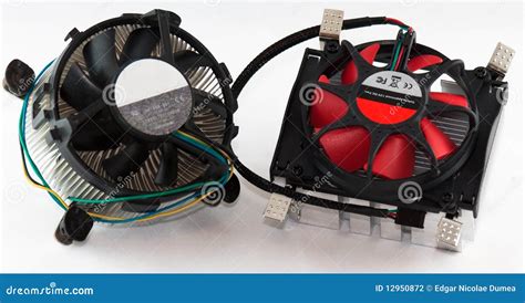 processor cooler stock photo image  dcfan airflow