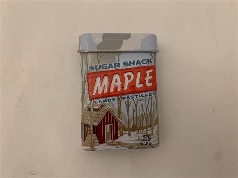 Vintage Canadian Sugar Shack Maple Candy Tin Big Sky Brand Etsy Canada