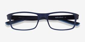 Over - Rectangle Dark Blue Frame Glasses For Women | EyeBuyDirect