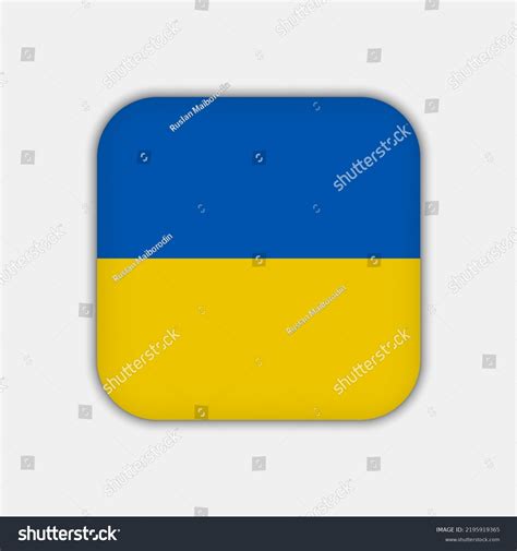 Ukraine Flag Official Colors Vector Illustration Stock Vector (Royalty ...