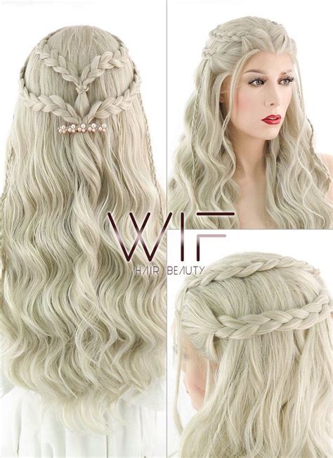 Light Ash Blonde Braided Lace Front Synthetic Wig Lf2017 Blonde Zöpfe