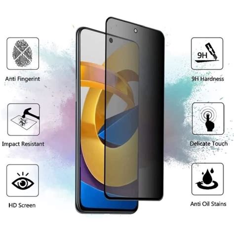 2 Pièces Verre Trempé Anti Espion Avec Huawei P Smart 2021 Anti Spy
