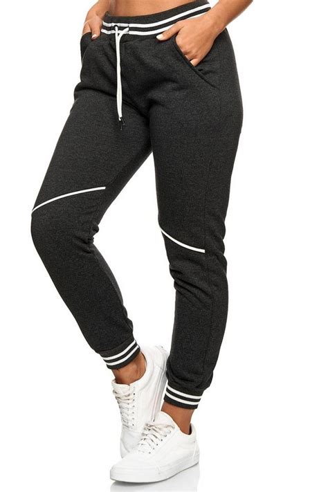 L Gonline Jogginghose Jogginghose Damen Lang Sweat Hose Aus 100