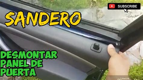 SANDERO CÓMO DESMONTAR PANEL DE PUERTA YouTube