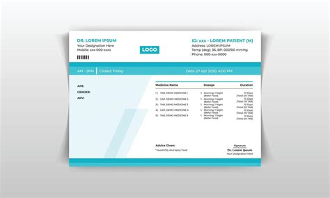 Creative Prescription Pad Design 