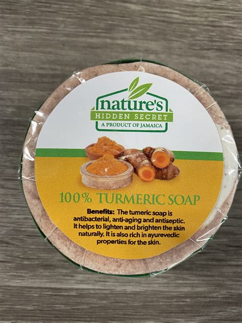 Natures Hidden Secret 100 Turmeric Soap Earths Core Jamaica