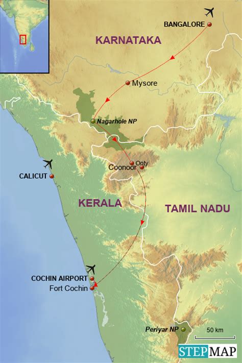 Nilgiri District Map