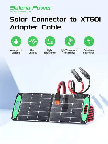 Solar Connector To Xt60i Charge Extension Cable 10ft 12awg Bateriapower